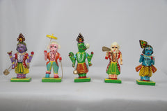Divine Dasavatharam Idol Set – 10-Piece Handcrafted Hindu God Collection