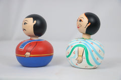 Spring Head Bobble Couple – Handcrafted & Painted Ethnic Indian Decor