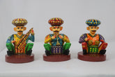 Traditional Hand-Painted Wooden Musicians – Set of 6