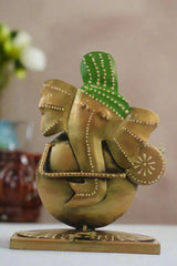 Iron Hand Painted Ganesh Decorative Show Pieces