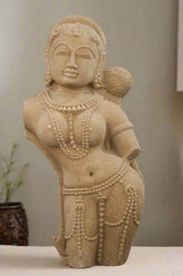 The Graceful Devi - A Sandstone Bust