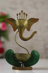 Iron Hand Painted Ganesh Lamp Accessories