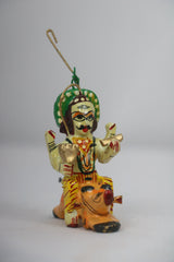Flying Krishna and Lord Shiva – Unique Handcrafted Decorative Artifact Wooden Lacquerware