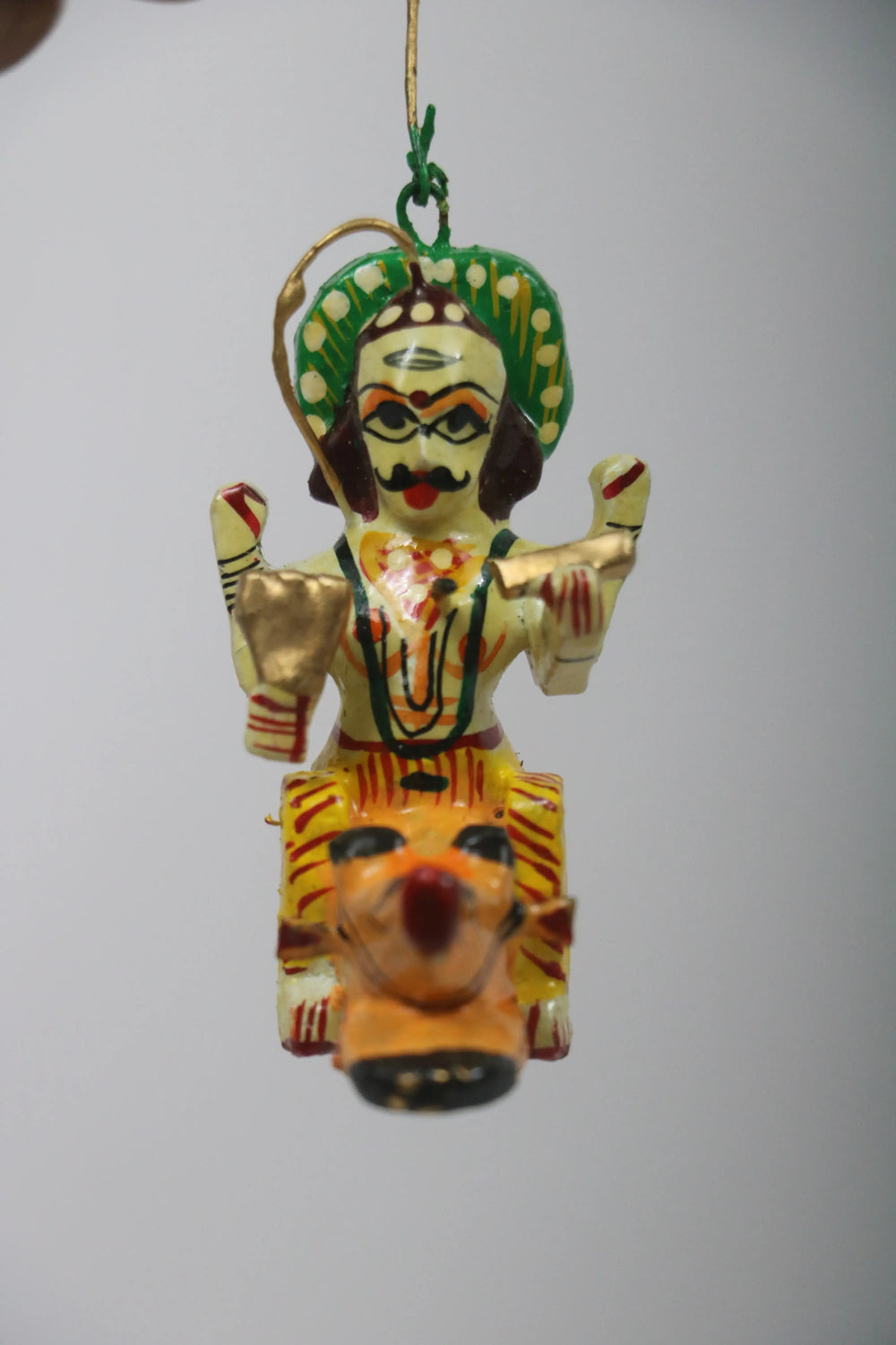 Flying Krishna and Lord Shiva – Unique Handcrafted Decorative Artifact Wooden Lacquerware