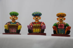 Traditional Hand-Painted Wooden Musicians – Set of 6