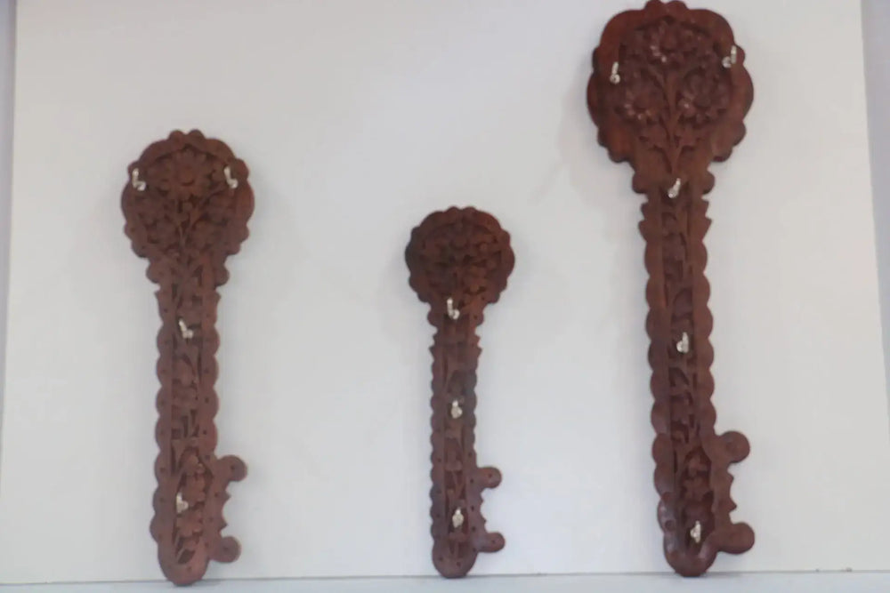 Wooden Veena Wall Hanging – Handcrafted Musical Decor wooden accessories