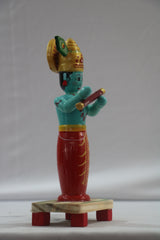 Channapatna Wooden Krishna Idol – Spiritual Handcrafted Artwork