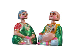 Traditional Thanjavur Dolls – Handcrafted South Indian Golu Figurines Alagu Sundaram