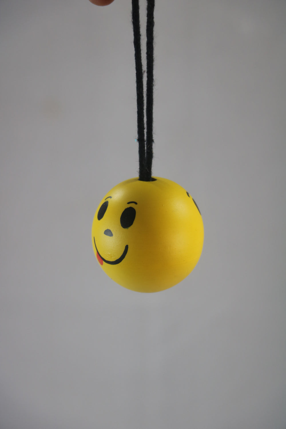 Wooden Smiley Hang Ball Non-Toxic Color Wooden Lacquerware&toys