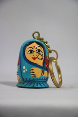 Wooden Girls Keychain – Handcrafted & Hand-Painted