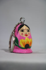 Wooden Girls Keychain – Handcrafted & Hand-Painted