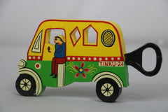 Wooden Auto Opener – Artisan-Made Rickshaw Design Bottle Opener Balaji varanasi