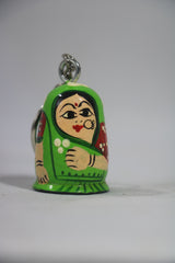 Wooden Girls Keychain – Handcrafted & Hand-Painted