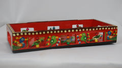 Artisan Hand-Painted Tray – Wooden Decorative Tray for Tea & Snacks