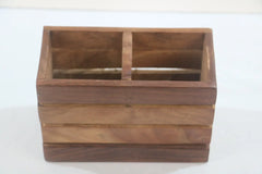 Wooden Pen Stand – Handcrafted Desk Organizer for Office & Home