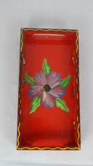 Artisan Hand-Painted Tray – Wooden Decorative Tray for Tea & Snacks