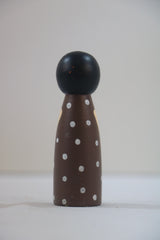 Handcrafted Girl Peg Doll – Charming & Cute