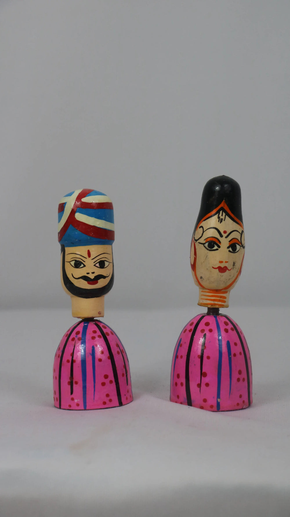 Sardar Spring Doll – Handcrafted Bobble Head for Car & Home Decor Wooden Lacquerware&toys
