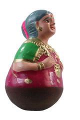 Handcrafted Golu Dolls – Tamil Folk Aachi, Chettiyar, Grandparents Set Alagu Sundaram