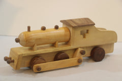 Handcrafted Wooden Train Engine – Eco-Friendly Play Toy