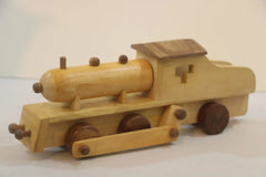 Handcrafted Wooden Train Engine – Eco-Friendly Play Toy Wooden Toys