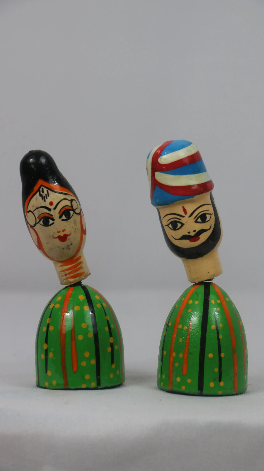 Sardar Spring Doll – Handcrafted Bobble Head for Car & Home Decor Wooden Lacquerware&toys
