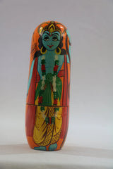 Wooden Hand Painted Nesting Doll Rama Set Balaji varanasi