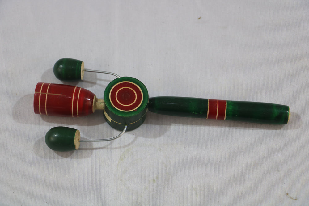 Channapatna Wooden Tic Tic Rattle – Fun & Colorful Toy for Kids SRI_SURYADAYA_CHENNAPATNAM