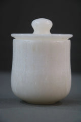 Handcrafted Marble Container – Stylish Storage Jar Marble Soft Stone