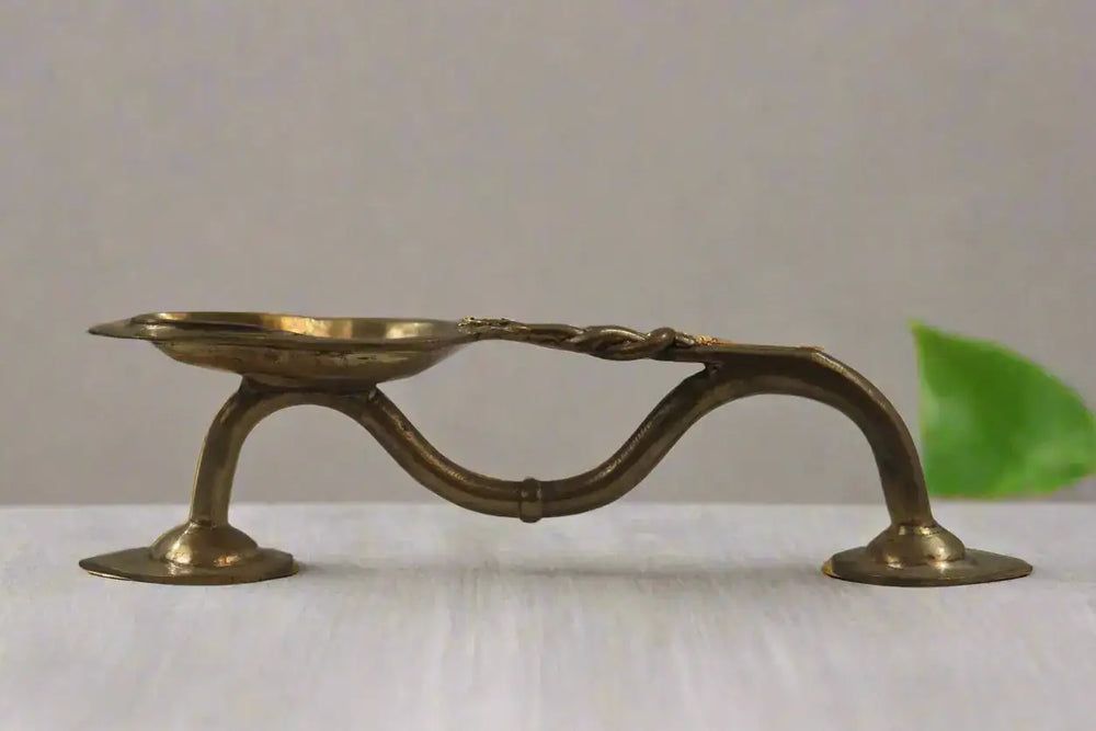 Handcrafted Bronze Harati Stand – Perfect for Pooja pooja accessories