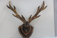 Wooden Deer Wall Decoration – Nature-Inspired Wall Accent Wooden Wall Decorative