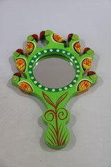 Mirror Magic – Hand-Painted Wooden Wall Mirror