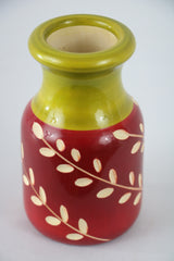 Chenapatnam Wooden Flower Vase – Beautiful Hand-Painted Decor