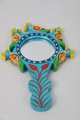 Mirror Magic – Hand-Painted Wooden Wall Mirror