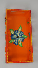 Artisan Hand-Painted Tray – Wooden Decorative Tray for Tea & Snacks