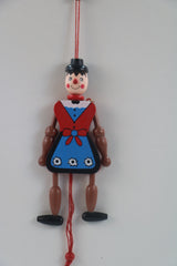 Colorful Wooden Joker – Safe & Entertaining Toy for Children