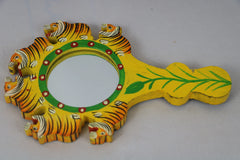 Mirror Magic – Hand-Painted Wooden Wall Mirror Balaji varanasi