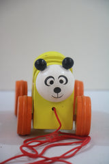 Wooden Animal Rattle – Panda Shaped Toy for Babies