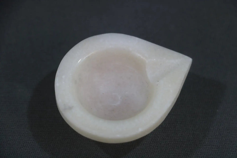 Handcrafted Marble Deepam/DIyas-Perfect for Puja & Home Decor Marble Soft Stone