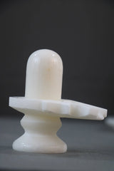 Handcrafted Marble Shiva Lingam-Spiritual Home Temple Idol Marble Soft Stone