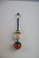 Happy Face Keychain – Handcrafted with Non-Toxic Paint Wooden Lacquerware&toys