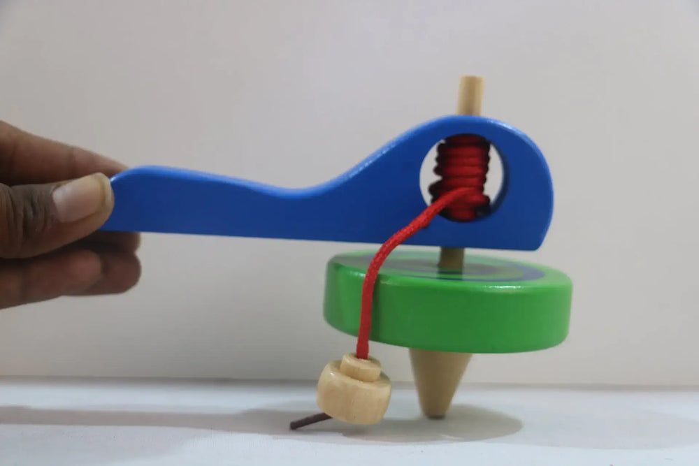 Classic Wooden Lattu – Fun & Educational Toy for Kids Wooden Toy