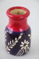 Chenapatnam Wooden Flower Vase – Beautiful Hand-Painted Decor