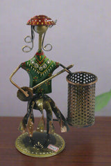 Iron Hand Painted Musician Pen Stand
