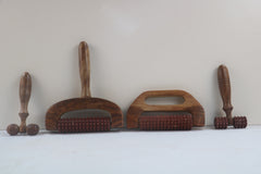 Natural Wooden Body Massager Combo – Set of 4 Ayurvedic Tools