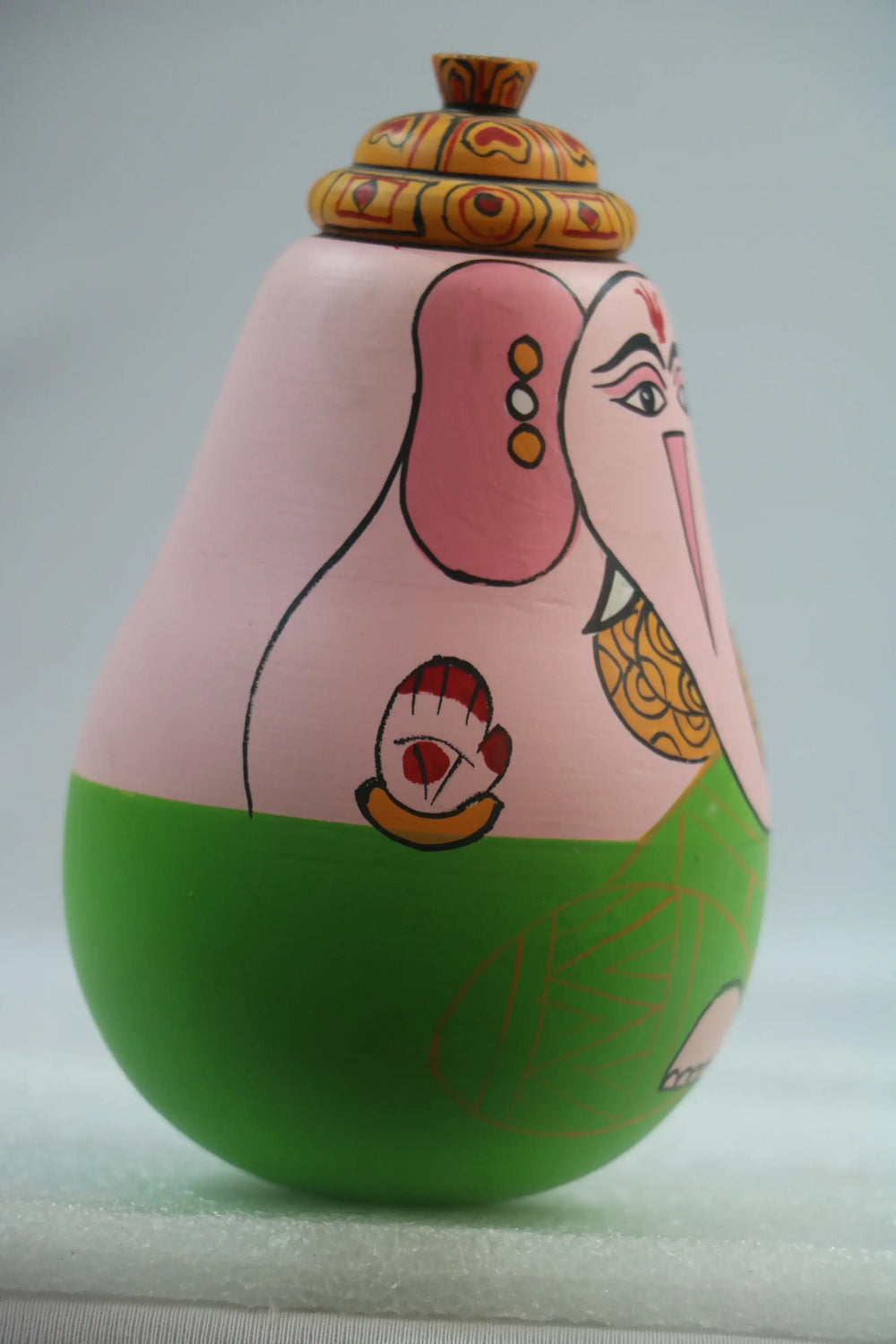 Lord Ganesh Doll – Handpainted with Non-Toxic Colors BHARAT HANDICRAFTS