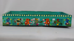 Artisan Hand-Painted Tray – Wooden Decorative Tray for Tea & Snacks