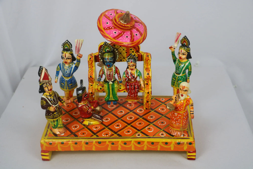 Lord Ram Daruvar in Wood – Artisan-Carved Hindu God Figurine Balaji varanasi