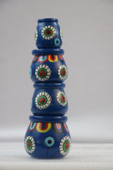 Channapatna Craft Pot Set – Handmade & Hand-Painted Wooden Decor Items