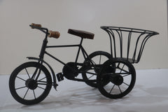 Metal Decorative Cycle Flower Vase – Vintage Floral Stand